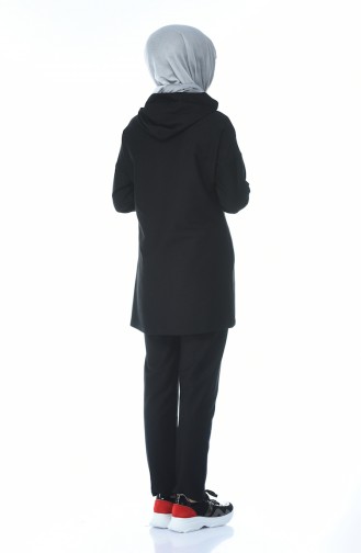 Ensemble Survêtement a Capuche 9089-01 Noir Antracite 9089-01