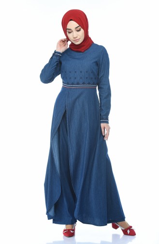 Kot Tunik Pantolon İkili Takım 9587-02 Lacivert