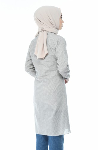 Çizgili Tunik 4435A-01 Bej