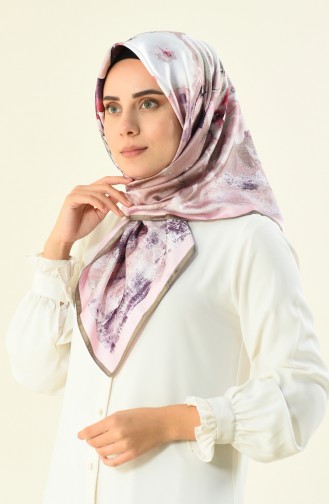 Karaca Desenli Rayon Eşarp 90591-06 Pudra Vizon 90591-06