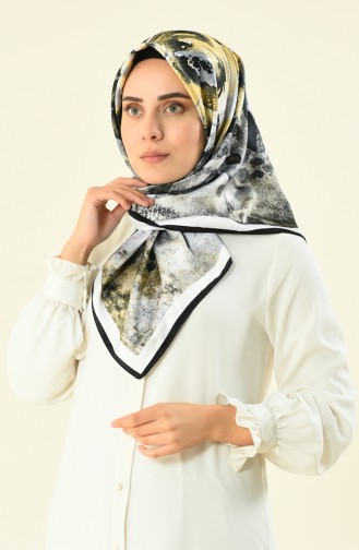 Karaca Echarpe Rayon a Motifs 90591-10 Noir Blanc 90591-10