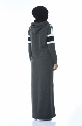 Abaya Sport a Capuche 9094-02 Antracite 9094-02