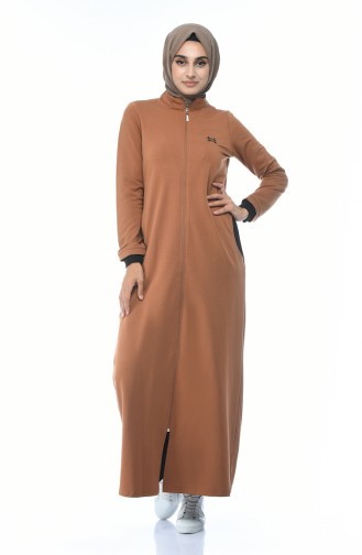 Abaya Sport a Fermeture 9098-02 Moutarde 9098-02