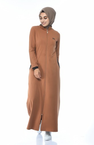 Abaya Sport a Fermeture 9098-02 Moutarde 9098-02