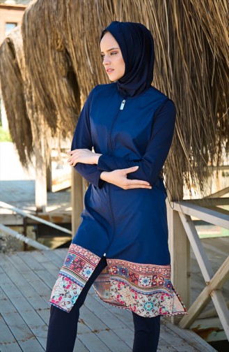 Navy Blue Swimsuit Hijab 1982-03