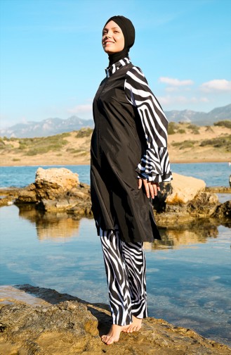 Hijab Badeanzug 19102-01 Schwarz 19102-01