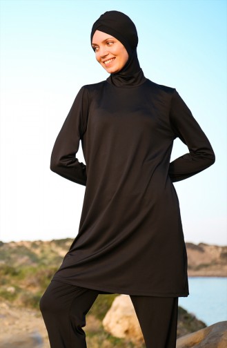 Hijab Badeanzug 1969-01 Schwarz 1969-01