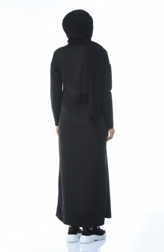 Robe Hijab Noir 4055-01