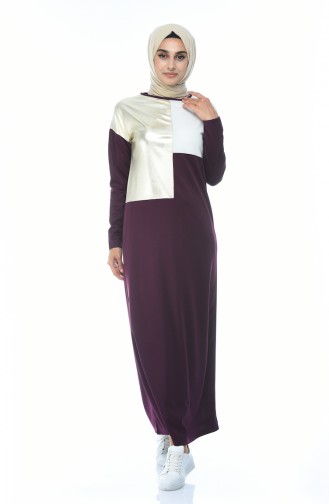 Zwetschge Hijab Kleider 4055-03