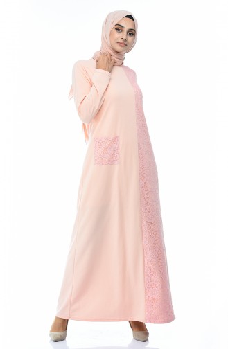 Powder Hijab Dress 3100-01