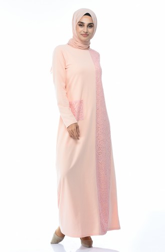 Powder Hijab Dress 3100-01