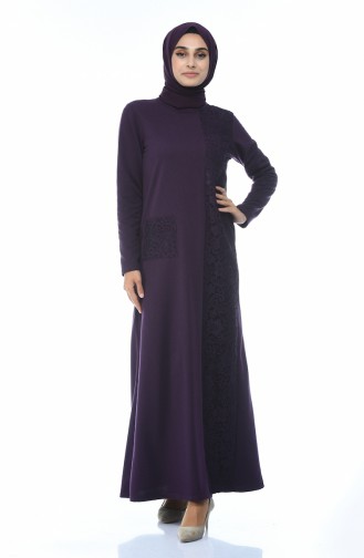 Purple Hijab Dress 3100-02