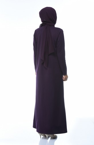 Purple Hijab Dress 3100-02