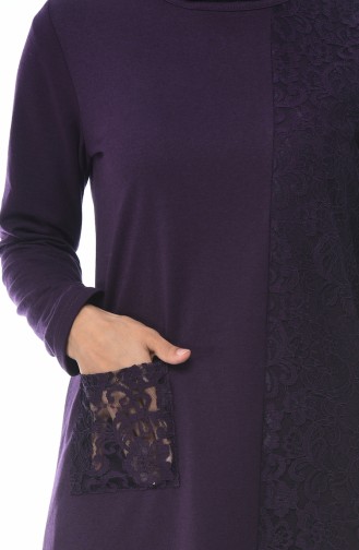 Purple Hijab Dress 3100-02