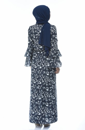 Robe Hijab Bleu Marine 60042-01