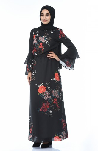 Black İslamitische Jurk 60043-01