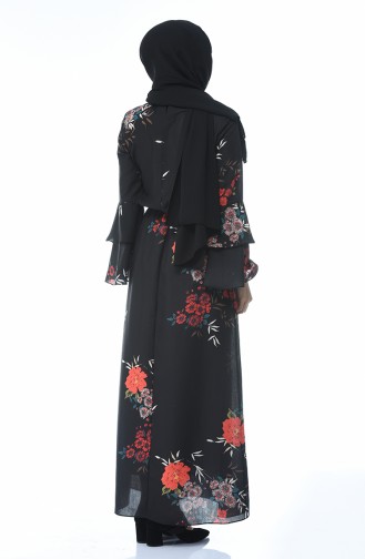 Black Hijab Dress 60043-01