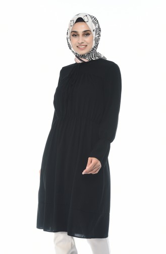 Beli Lastikli Tunik 5190-05 Siyah