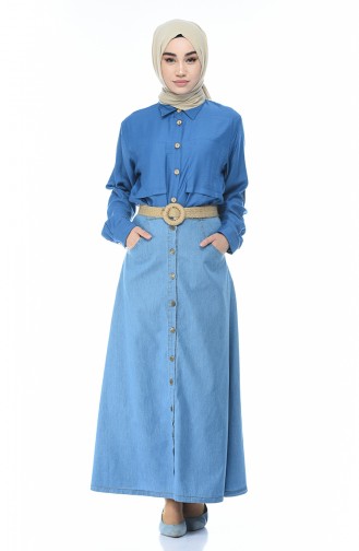 Denim Blue Skirt 7003-01