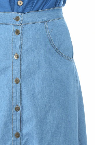 تنورة أزرق جينز 7003-01