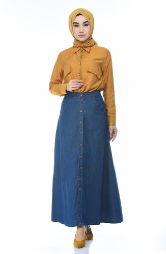 Navy Blue Skirt 7003-02