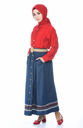 Navy Blue Rok 7004-01