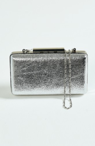 Silver Gray Portfolio Hand Bag 0250-02