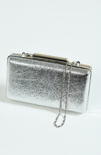 Silver Gray Portfolio Hand Bag 0250-02