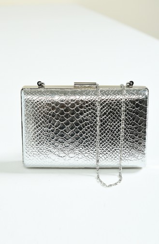Silver Gray Portfolio Hand Bag 0275-03