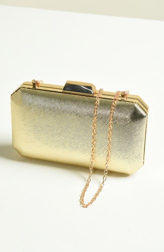 Gold Colour Portfolio Hand Bag 0277-02