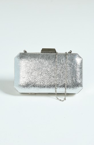 Silver Gray Portfolio Hand Bag 0277-03