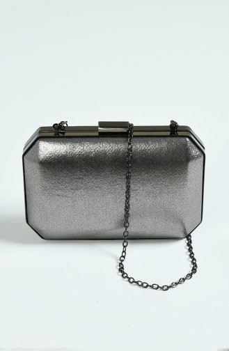 Sac de Soirée Pour Femme 0291-02 Platine 0291-02