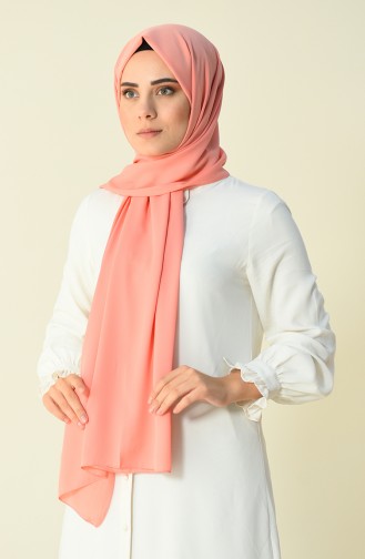 Shawl KARACA SAFIR salmon color 90593-20