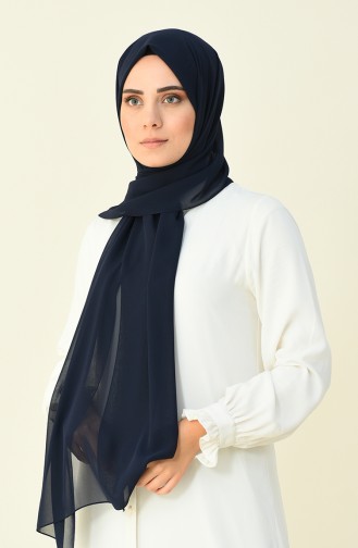 Navy blue Karaca Crepe Shawl 90594-04