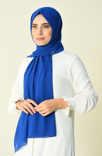 Karaca Châle Crêpe 90594-05 Bleu Roi 90594-05