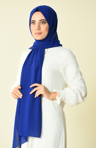 Royal Blue Karaca Crepe Shawl 90594-06