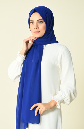 Royal Blue Karaca Crepe Shawl 90594-06