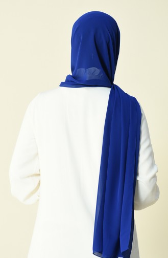 Royal Blue Karaca Crepe Shawl 90594-06