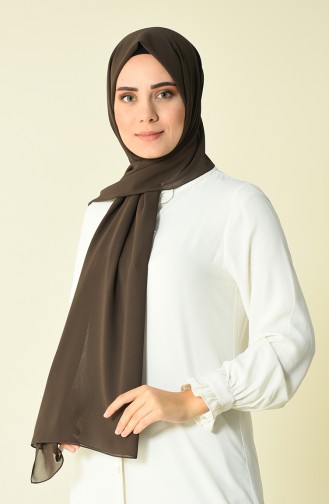 Brown color Karaca Crepe Shawl 90594-08