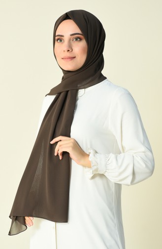 Brown color Karaca Crepe Shawl 90594-08