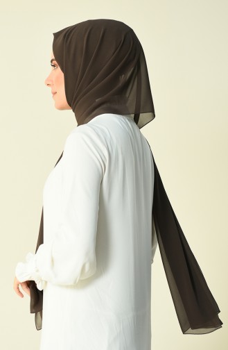 Brown color Karaca Crepe Shawl 90594-08