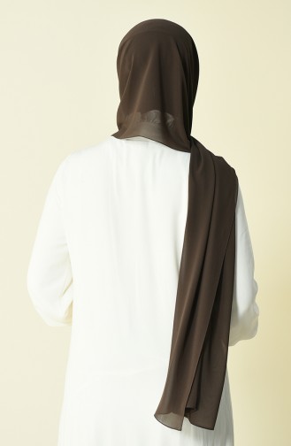 Brown color Karaca Crepe Shawl 90594-08