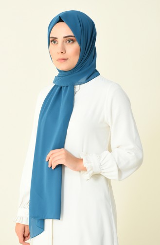 petroleum color Karaca Crepe Shawl 90594-09