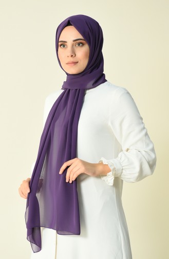 Dark purple Karaca Crepe Shawl 90594-12