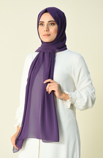 Dark purple Karaca Crepe Shawl 90594-12