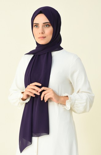 Purple Karaca Crepe Shawl 90594-14