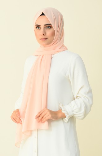 Salmon color Karaca Crepe Shawl 90594-24