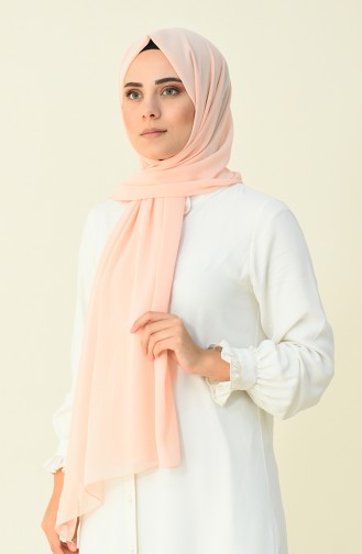 Salmon color Karaca Crepe Shawl 90594-24