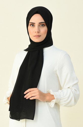 Black Karaca Crepe Shawl 90594-26