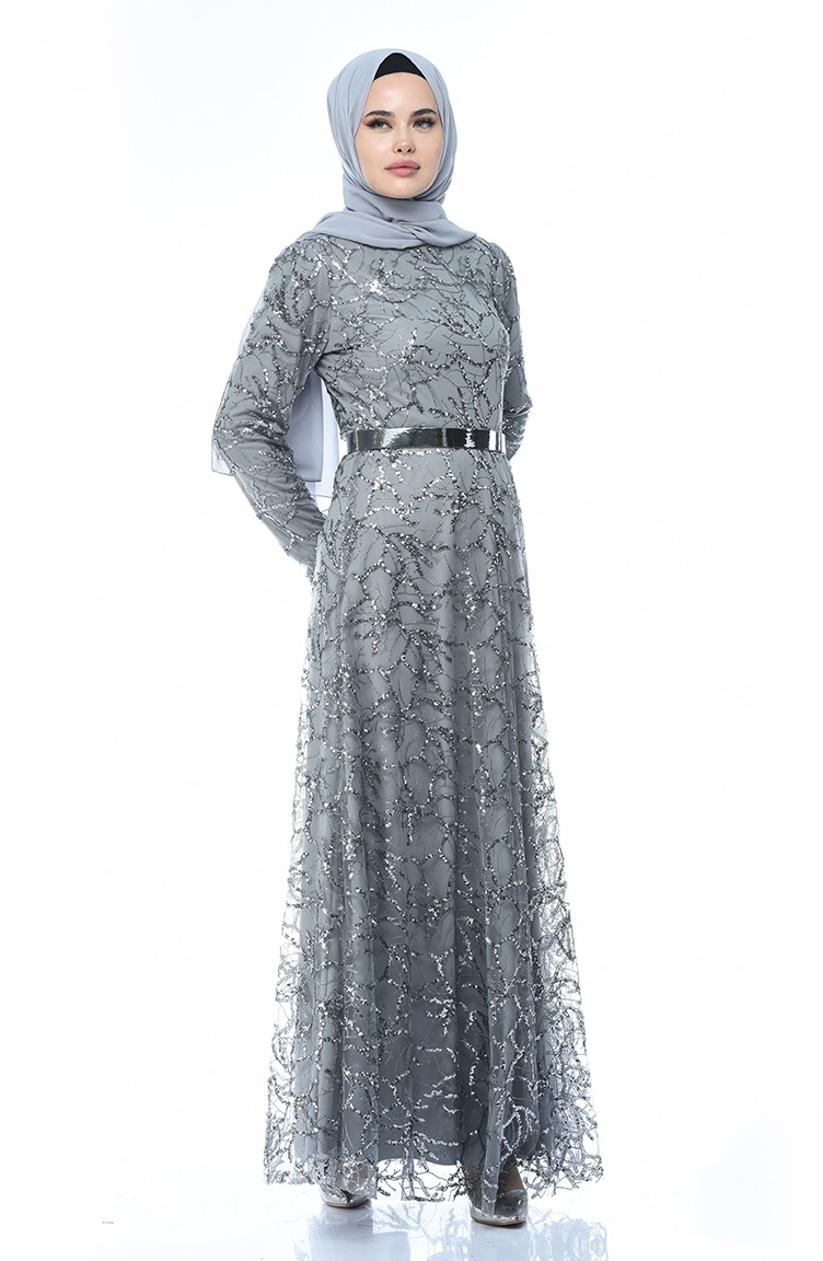 what color hijab goes with grey dress Dress For Girls With Hijab main image 0